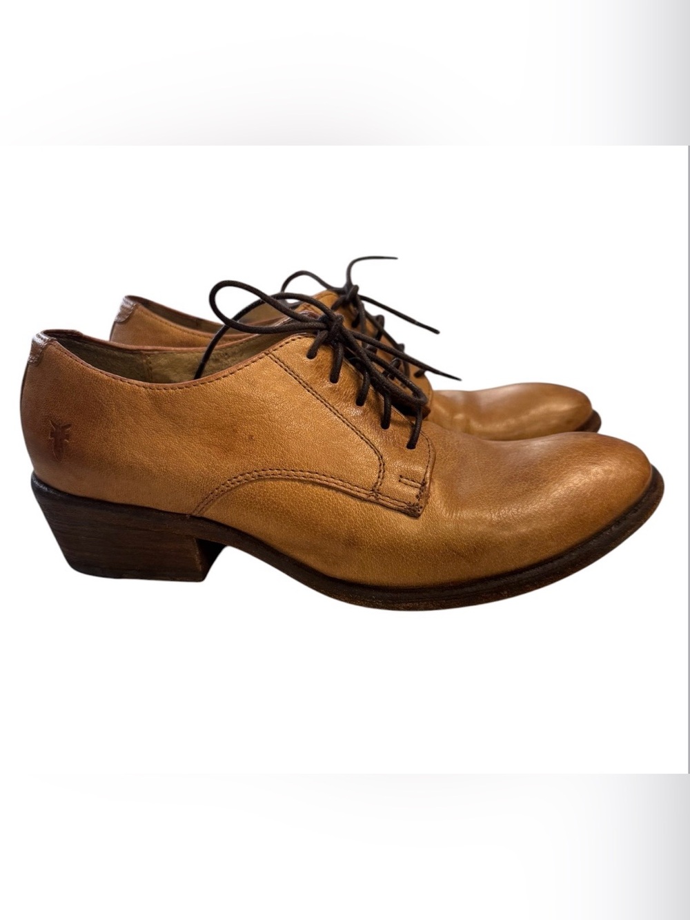 Frye Women’s Carson Lace Up Antique Tan Oxfords Size 6.5B